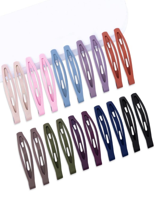 Cptots 20 PCS Snap Hair Clips Metal Hair Barrettes for Women Non Slip Barrettes For Thick And Thin Fine Hair,Multi-colored,2.36 x 0.43 Inches. - Image 1